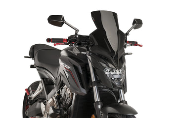 HONDA CB 650 F [2018] - Sportovní čelní sklo nové generace | Černá | PUIG 9687N