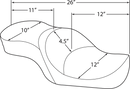 harley davidson touring [DRAG SPECIALTIES] – Nízkoprofilové cestovní sedadlo-5