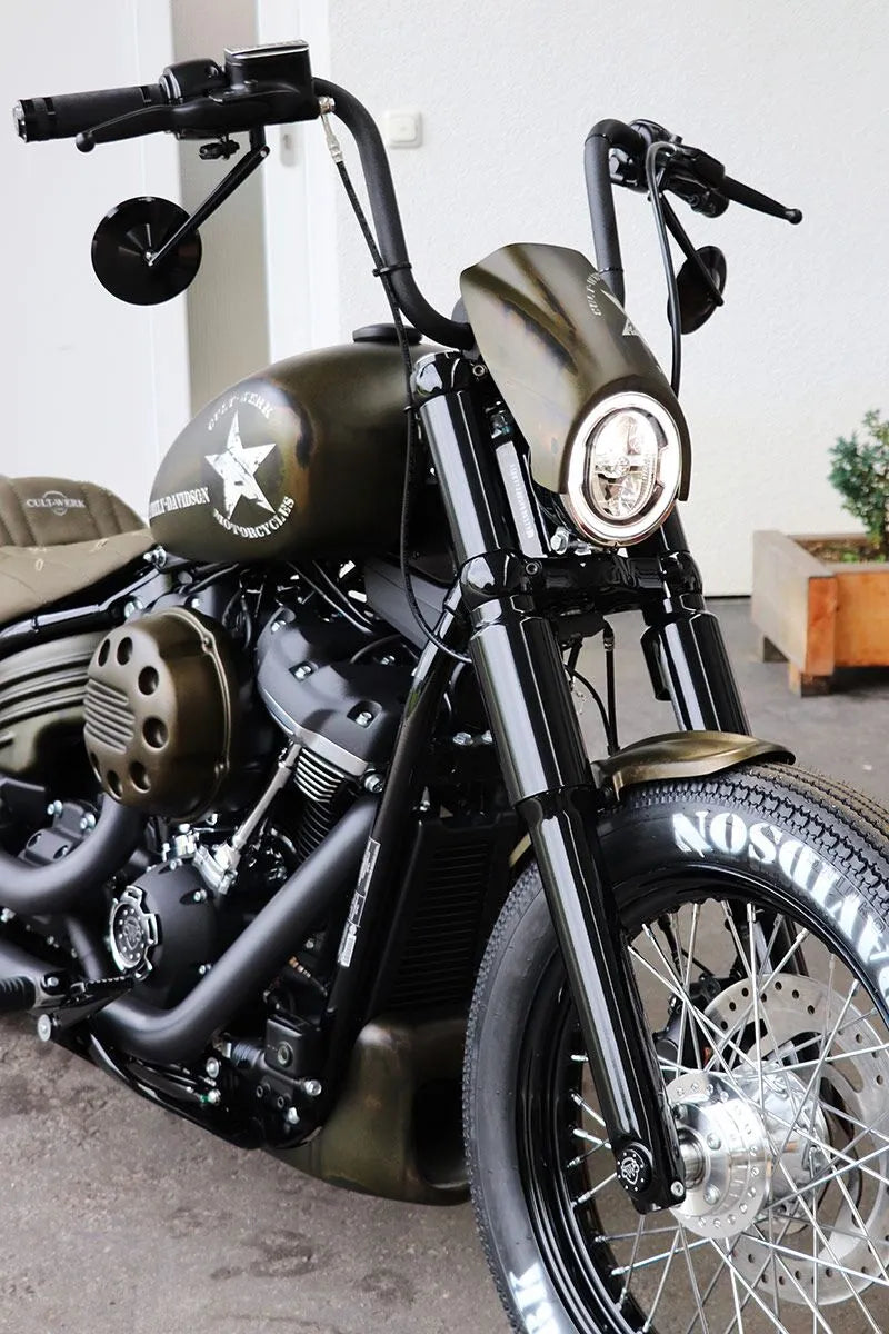 harley-davidson street bob [CULT WERK] – kapotáž světlometu