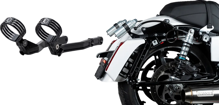 Harley-Davidson FLTRXSE 1977 Road Glide CVO 121 [2025] – vnější držáky vzdáleného zásobníku REVO ARC Billet – obrázek 3