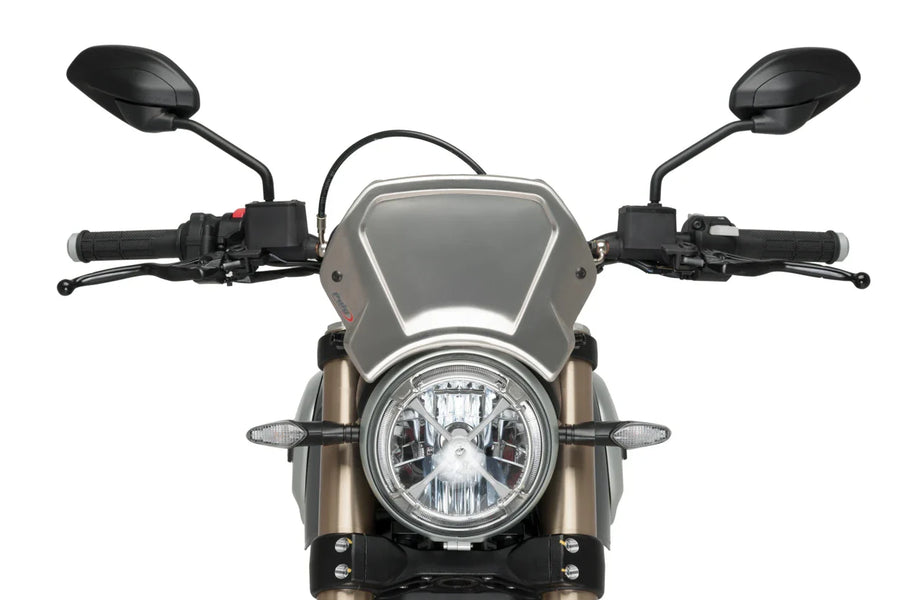 DUCATI Scrambler 1100 DARK PRO [2025] – ALU čelní deska – stříbrná