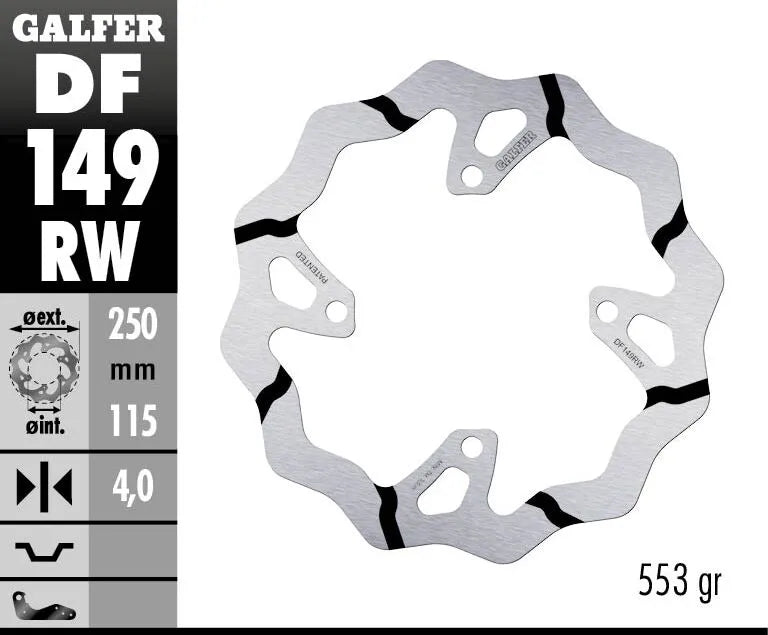 Kawasaki KX 450 F (KX 450 F) [2019-2020] - BREMSSCHEIBE FIXED WAVE GROOVED OVERSIZE – Bild 2