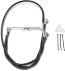 Harley Davidson Flhr [DRAG SPECIALTIES] - Černá vinylová sada prodlouženého brzdového vedení