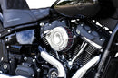 Harley-Davidson FLI 1868 Hydra-Glide Revival 114 [2024] - Mini Teardrop Stealth Luftfilter-Kit – Oberfläche: Silber – Bild 7