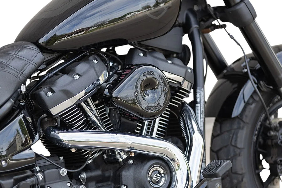 Harley-Davidson FLSTFI 1923 Softail Fat Boy Gray Ghost 117 [2025] - Mini Teardrop Stealth Luftfilter-Kit – Bild 5
