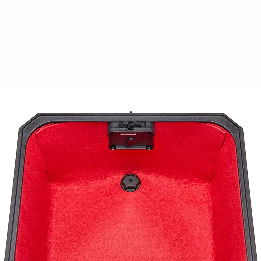 ALPINA Monolock Topcase aus Aluminium natur – 44 Liter, mit Universalplatte und Montagekit