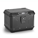 Vrchní kufr ALPINA Monolock z hliníku, černý - 44 litrů, s univerzální deskou a montážní sadou