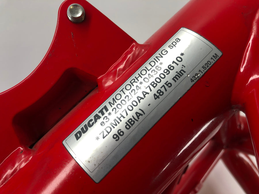 Ducati 1098 S H7 [2007] - rám s dopisem vozidla