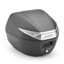 C30NT - Monolock horní kufr s deskou – černý, s průhlednými reflektory