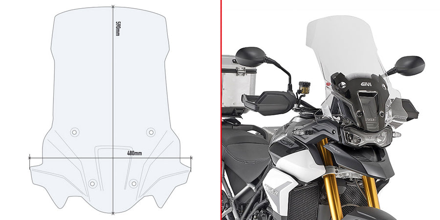 TRIUMPH TIGER 900 [2020-2022] - čelní sklo pro Tiger 900 Rally