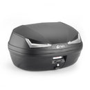 E455 Simply IV Monolock horní kufr, s deskou – 45 L., černý, s průhlednými reflektory