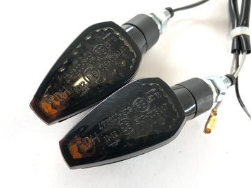 LED BLINKER s odpory Black [s e -testovou značkou] - Yamaha Kawasaki Suzuki Ducati KTM - 0