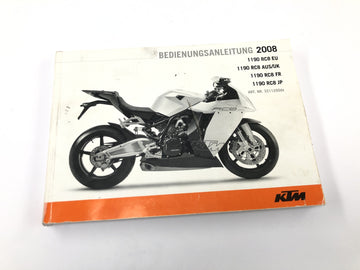 KTM 1190 RC8 [2008] - Návod k obsluze Návod k obsluze