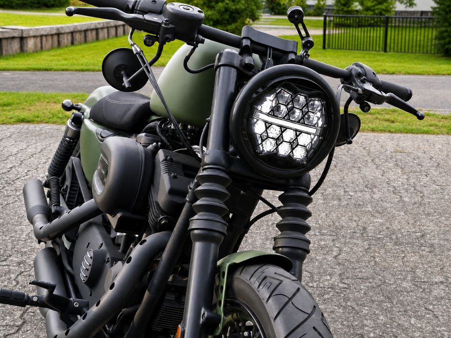 Universal LED-Hauptscheinwerfer 7 Zoll Weiß [MOTORIZE]