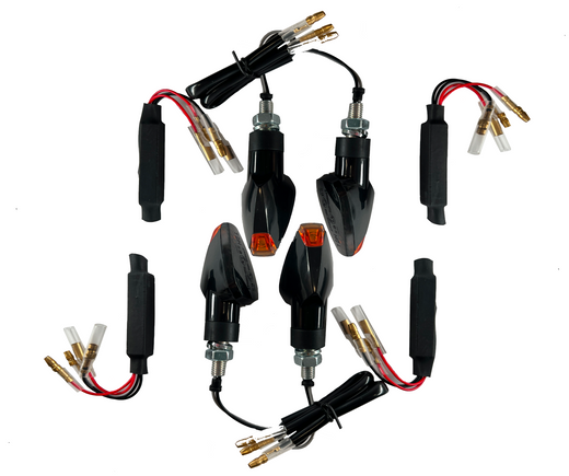 4 LED Blinker Black Resistances [E -Test Mark] - Ducati Monster 600 620 750 1000 S4 S4R