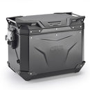 Hliníkový boční kufr Trekker Outback EVO 48, černý – pravý, 48 litrů / SMART SECURITY LOCK