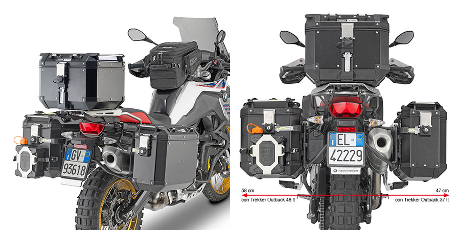 BMW F 900 GS Adventure [2024–2026] – Stahlrohr-Seitenkofferträger Cam-Side, 18 mm