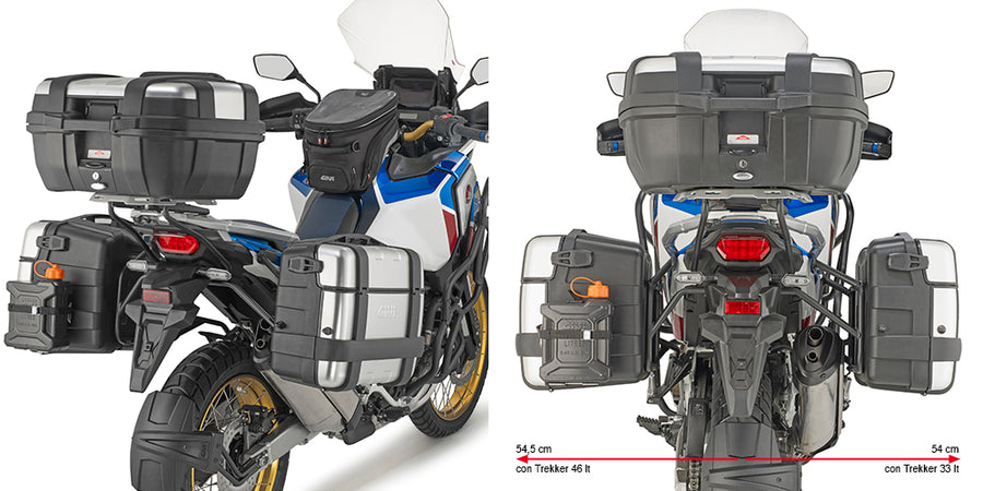 Honda CRF 1100 L Africa Twin [GIVI] - Nosič bočních kufrů PL ONE-FIT pro konfiguraci bočních kufrů MONOKEY®