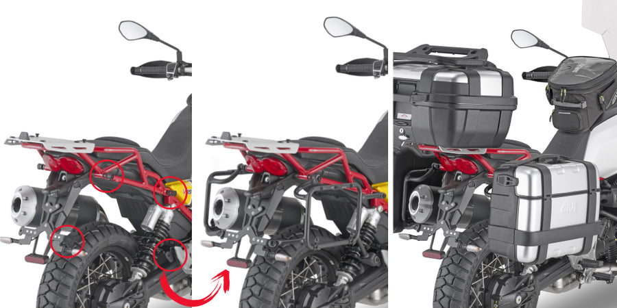 Moto Guzzi V85 TT [GIVI] - držák bočního kufru PL ONE-FIT