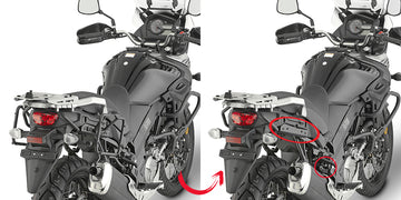 Suzuki DL 650 V-Strom [GIVI] - Odnímatelný boční nosič kufrů pro pouzdra MONOKEY® nebo RETRO FIT, který není kompatibilní s