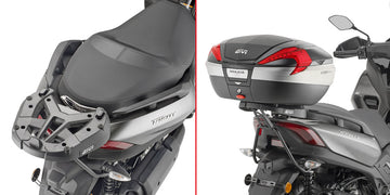 Yamaha X-MAX 125 [GIVI] - Nosič horního kufru pro pouzdra MONOKEY® nebo MONOLOCK® k montáži pomocí desky MONOKEY® M5