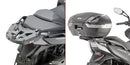 Kymco Xciting VS 400 [GIVI] - Nosič horního kufru pro pouzdra MONOKEY® nebo MONOLOCK® k montáži pomocí desky MONOKEY® M5