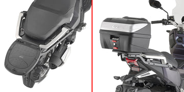 SYM ADX 125 [GIVI] - Nosič topcase pro pouzdra MONOLOCK®, použijte destičku MONOLOCK®, která je součástí pouzdra