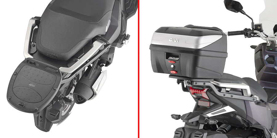 SYM ADX 125 [GIVI] - Nosič topcase pro pouzdra MONOLOCK®, použijte destičku MONOLOCK®, která je součástí pouzdra