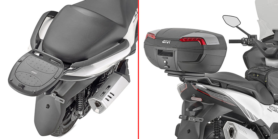 Zontes E 368 [GIVI] - Nosič topcase pro pouzdra MONOLOCK®, použijte destičku MONOLOCK®, která je součástí pouzdra