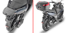 Kl Brera 125-300 [GIVI] - Topcase Träger für MONOLOCK® Koffer benutzen Sie die im Koffer mitgelieferte MONOLOCK® Platte