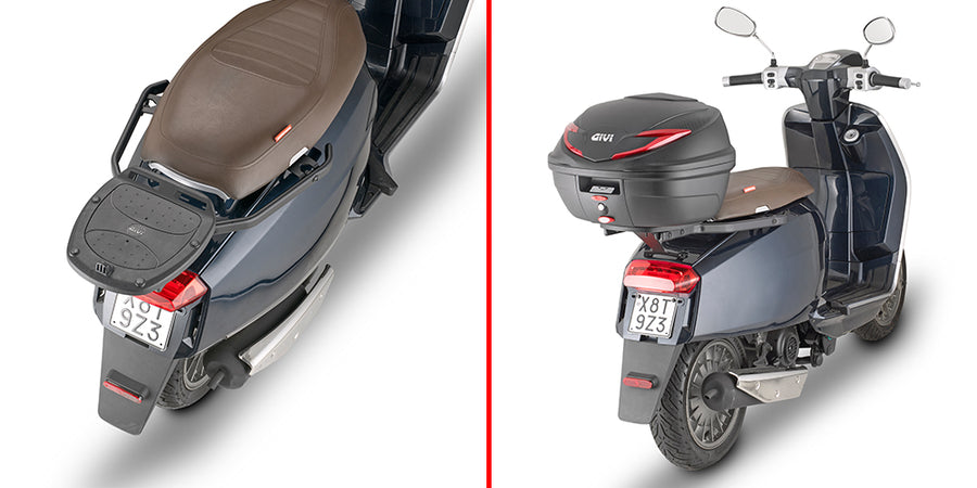 Lambretta V-Special 50-125-200 [GIVI] - Topcase Träger für MONOLOCK® Koffer benutzen Sie die im Koffer mitgelieferte