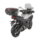V49 AIR Monokey Topcase mit Wingflow System – schwarz, mit rotem Reflektor, 49 Liter