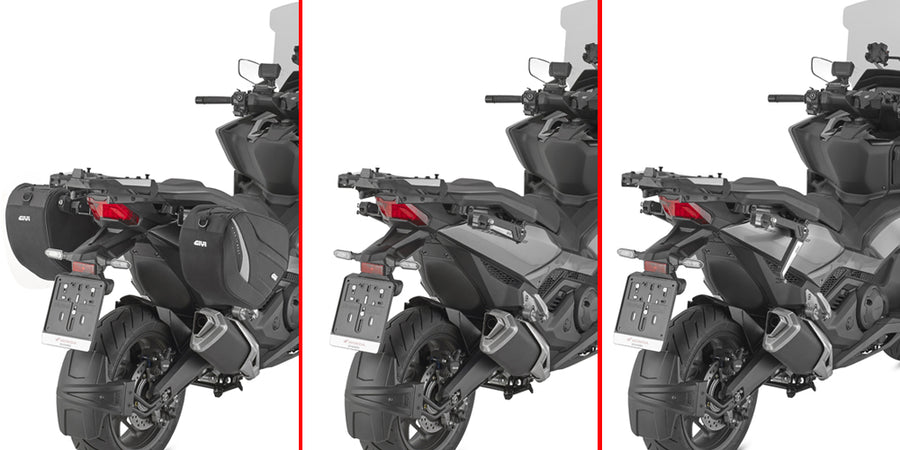 Honda Forza 750 [GIVI] - Pár specifických zatahovacích stealth držáků vyrobených z technopolymeru vyztuženého skelnými vlákny