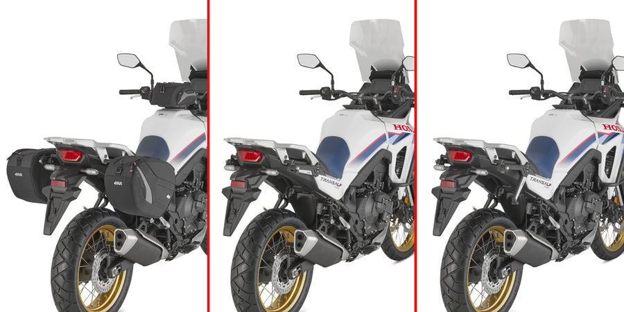 Honda XL 750 Transalp E-Clutch [GIVI] – Pár specifických zatahovacích držáků Stealth vyrobených ze skelných vláken vyztužených