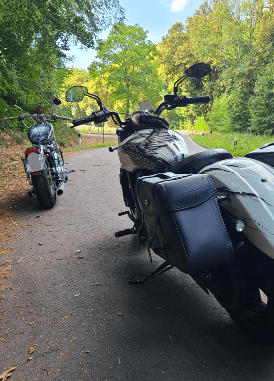 Taška na motorku [Hepco & Becker] - sada kožených tašek Rugged 21 L - černá - C-Bow