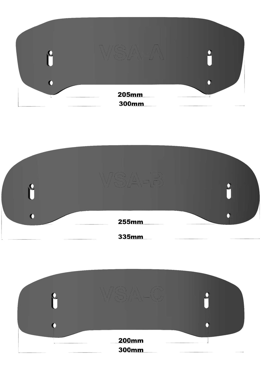 BMW VSA-Type B (33/22 cm) -vario spoiler Připojení „VSA-B“ včetně svorky