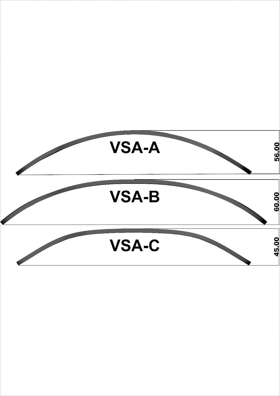 BMW VSA-Type B (33/22 cm) -vario spoiler Připojení „VSA-B“ včetně svorky