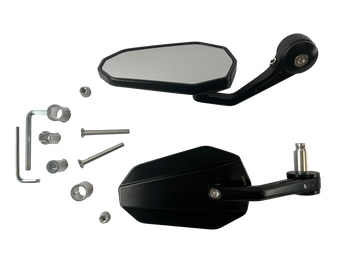 Koncová zrcátka řídítek 2 kusy [E-mark] - BMW G 310 F 700 800 R S GS Detailní pohled