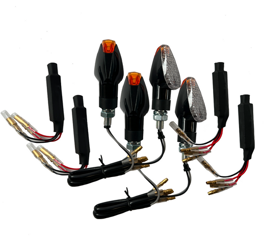 4 LED blinkry průhledné s rezistory [E-homologace] - BMW R 1100 1150 1200 1250 GS