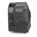 Monokey Koffer XSPACE schwarz, mit Cover aus Alu – Optik Textur, erweiterbar von 27 auf 36 Liter