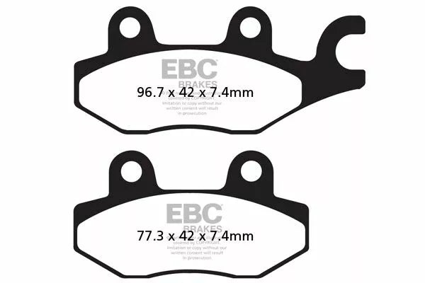 Yamaha XTZ 660 Tenere [EBC] -FA-HH Série Sintermetal Brzdy