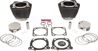 Harley-Davidson FLHTCUTG 1868 Tri Glide Ultra 114 [2025] - 132" Hochverdichtungs- / 136" Big Bore Kit – Oberfläche: Hervorgehobene Lamellen, Black Granite – Merkmal: 0,00 cm³ Kuppelvolumen – Bild 4