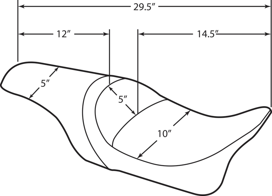 harley davidson flhr [SPECIALITY DRAG] – Sedadlo dravců