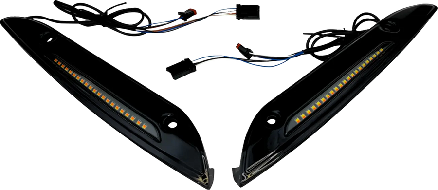 harley-davidson silniční klouzání [VLASTNÍ DYNAMIKA] - pásek čelního skla Genesis® 4 Dynamic LED Road Glide®