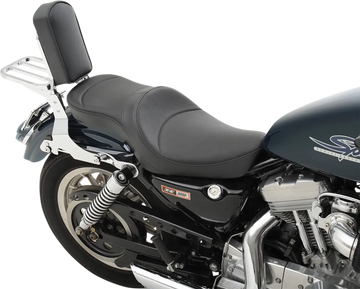 harley-davidson sportster s [DRAG SPECIALTIES] – Ploché vinylové sedadlo s dvojitým žlabem