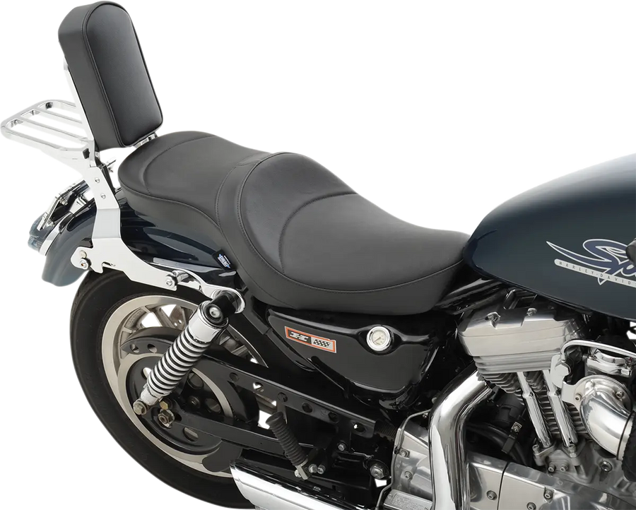 harley-davidson sportster s [DRAG SPECIALTIES] – Ploché vinylové sedadlo s dvojitým žlabem