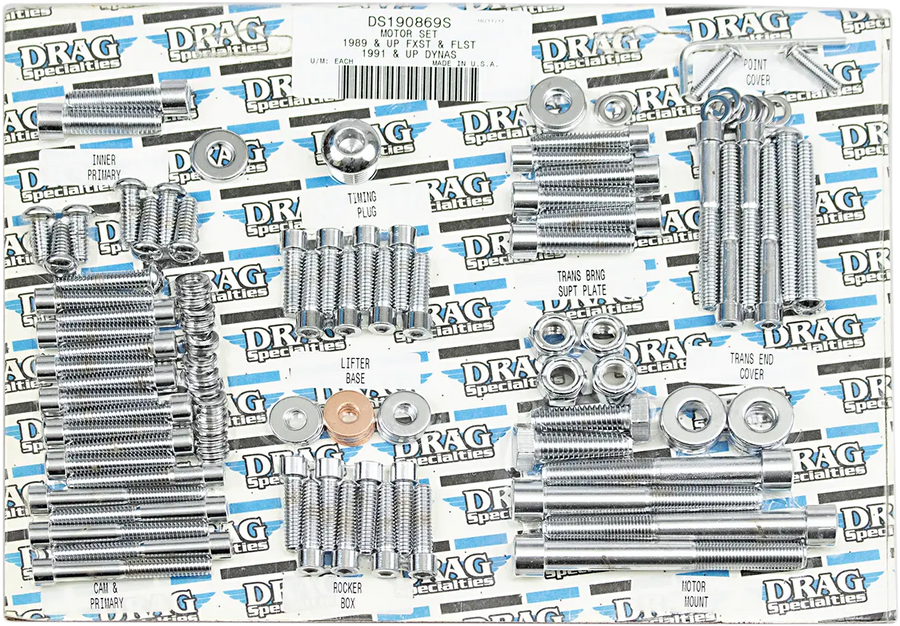 harley davidson flst [DRAG SPECIALTIES] - Kompletní sada šroubů motoru