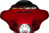 Harley Davidson Flhtcui [VLASTNÍ DYNAMIKA] - Genesis® 4 Dynamic LED Batwing Trim čelního skla