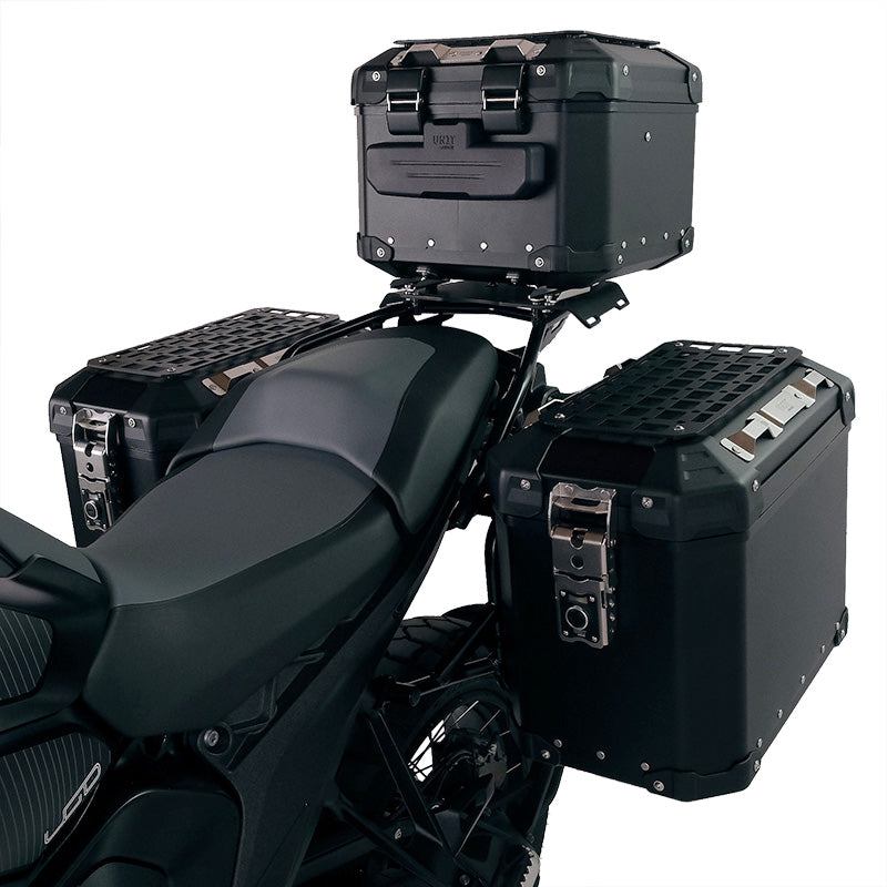 BMW R nineT 1200 Scrambler [2016-2023] - Atlas 44L Universal-Aluminium-Topcase + Atlas Top Case Platte für Gepäckablage