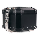 BMW R nineT 1200 Pure [2017-2023] - Atlas 44L Universal-Aluminium-Topcase + -Gepäckträger mit Soziusgriffen zur Befestigung der Topcaseplatte